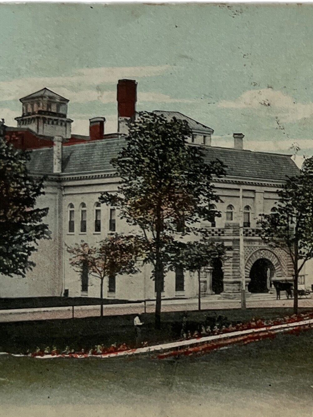 Antique 1908 Ephemera Postcard Indiana State Prison Michigan City IN Litho Print
